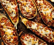 Rick Stein's lamb-stuffed aubergines with Manchego cheese recipe